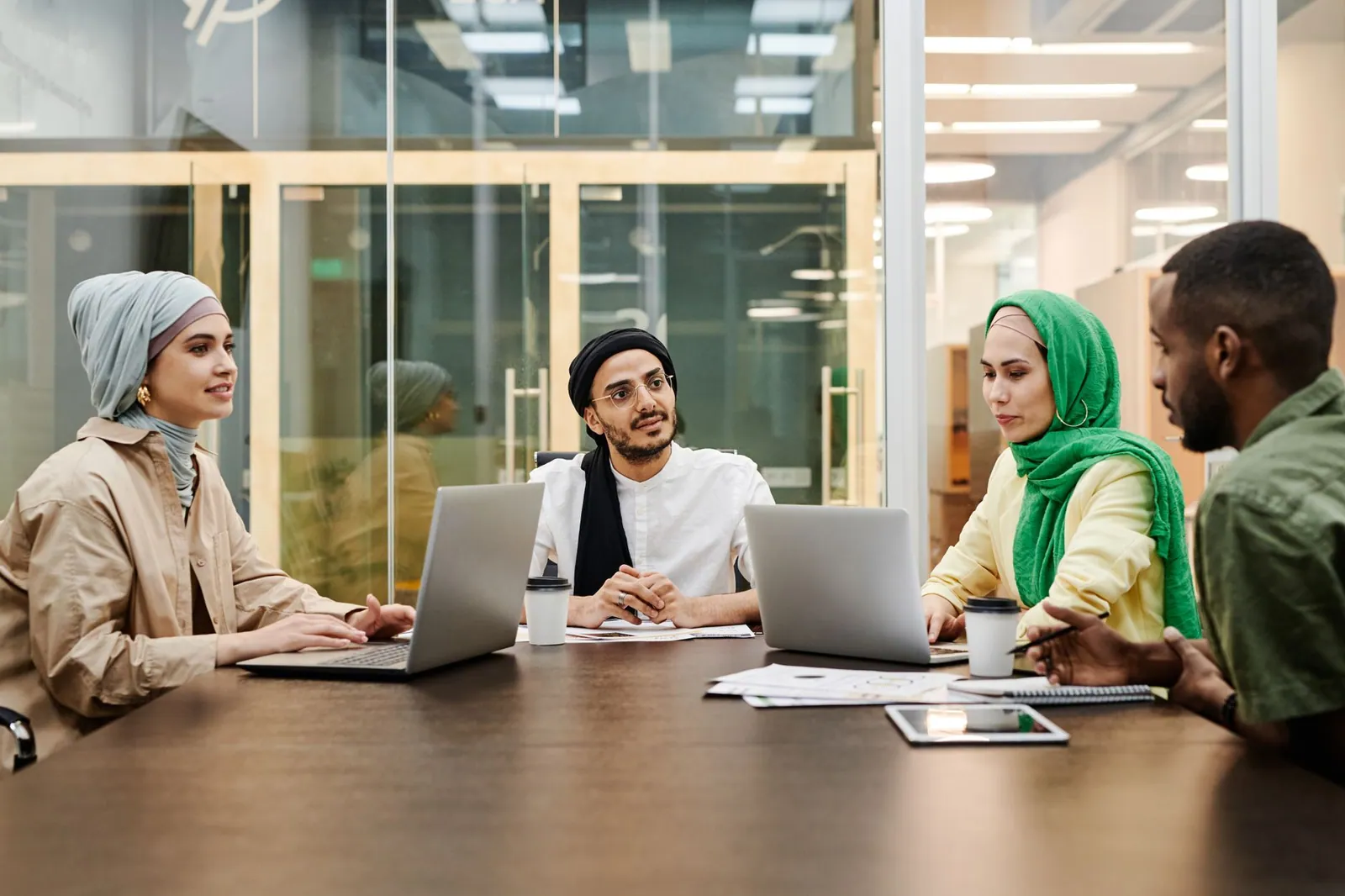 A business coaching session with a founder