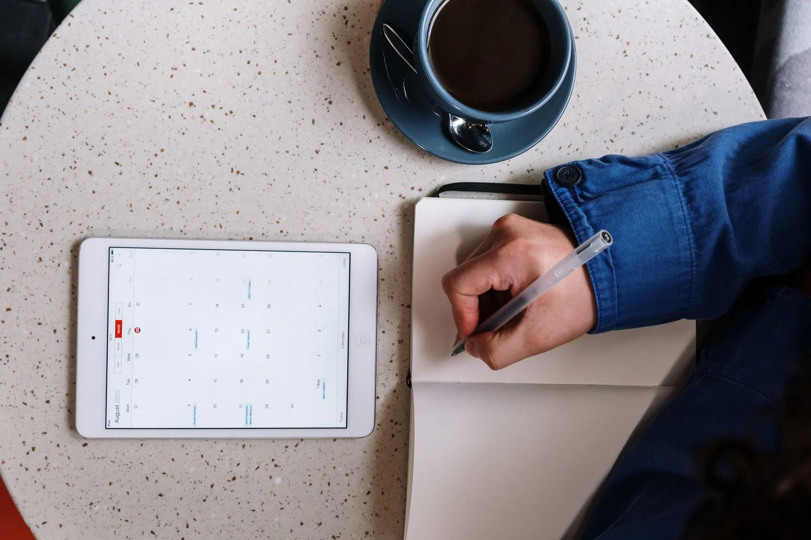 A coach managing their calendar